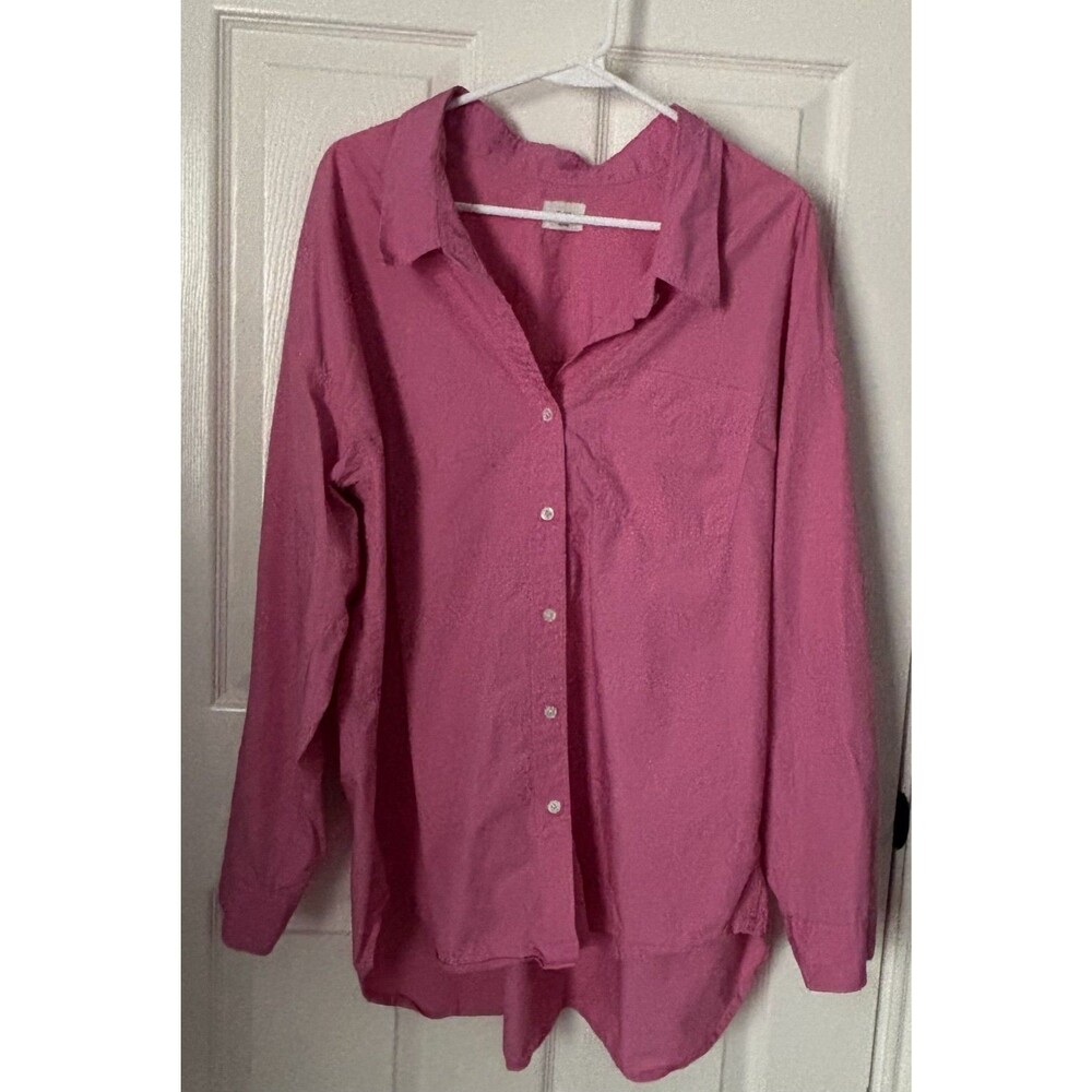 Wilfred Free Aritzia Pink Oversized Button Down L